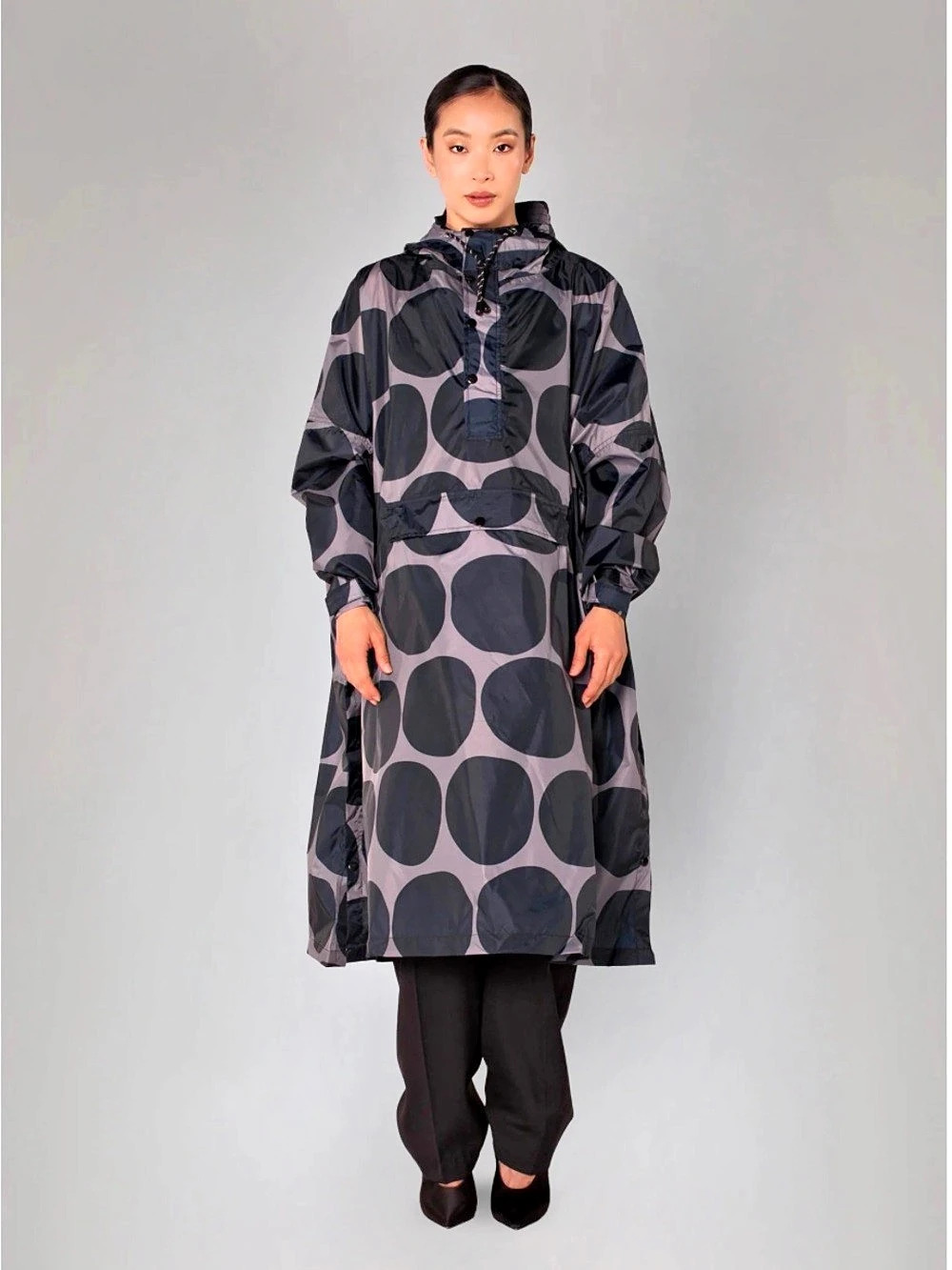 Rainkiss Black Polka - Rain Poncho NEW - one size fits all